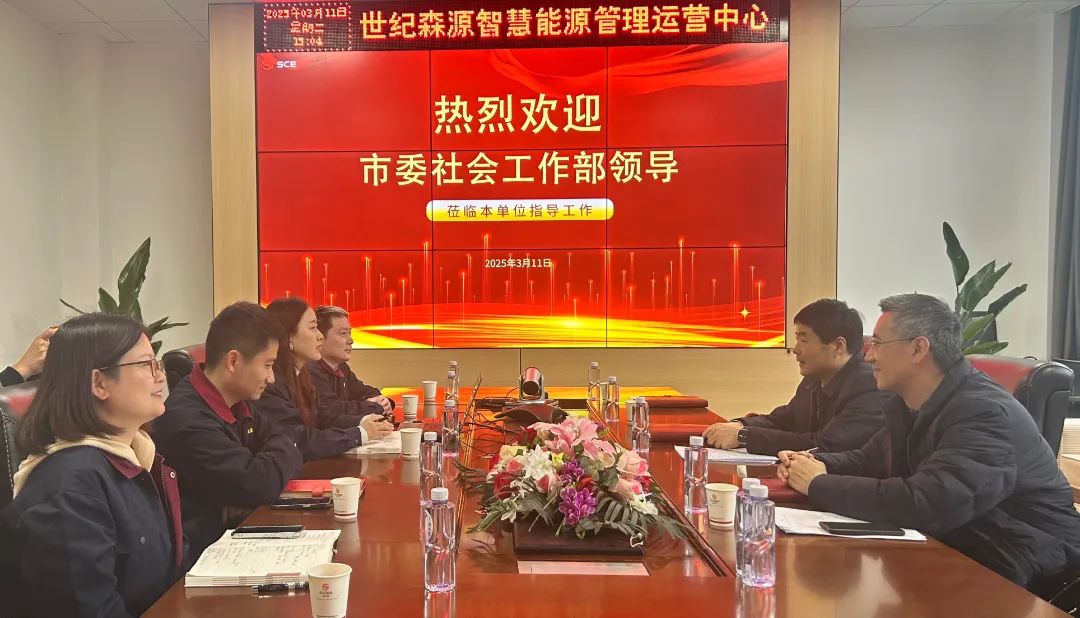 市委社会工作部部长、市委“两新”工委书记胡艺调研世纪森源